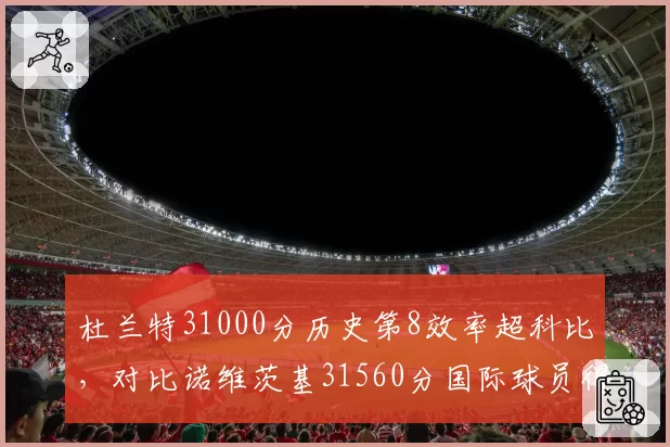 杜兰特31000分历史第8效率超科比,对比诺维茨基31560分国际球员得分王之争